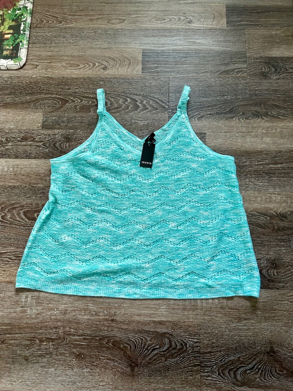 Torrid Women’s Sweater Knit Swing Cami Light Blue Sz 2 18-20 NWT